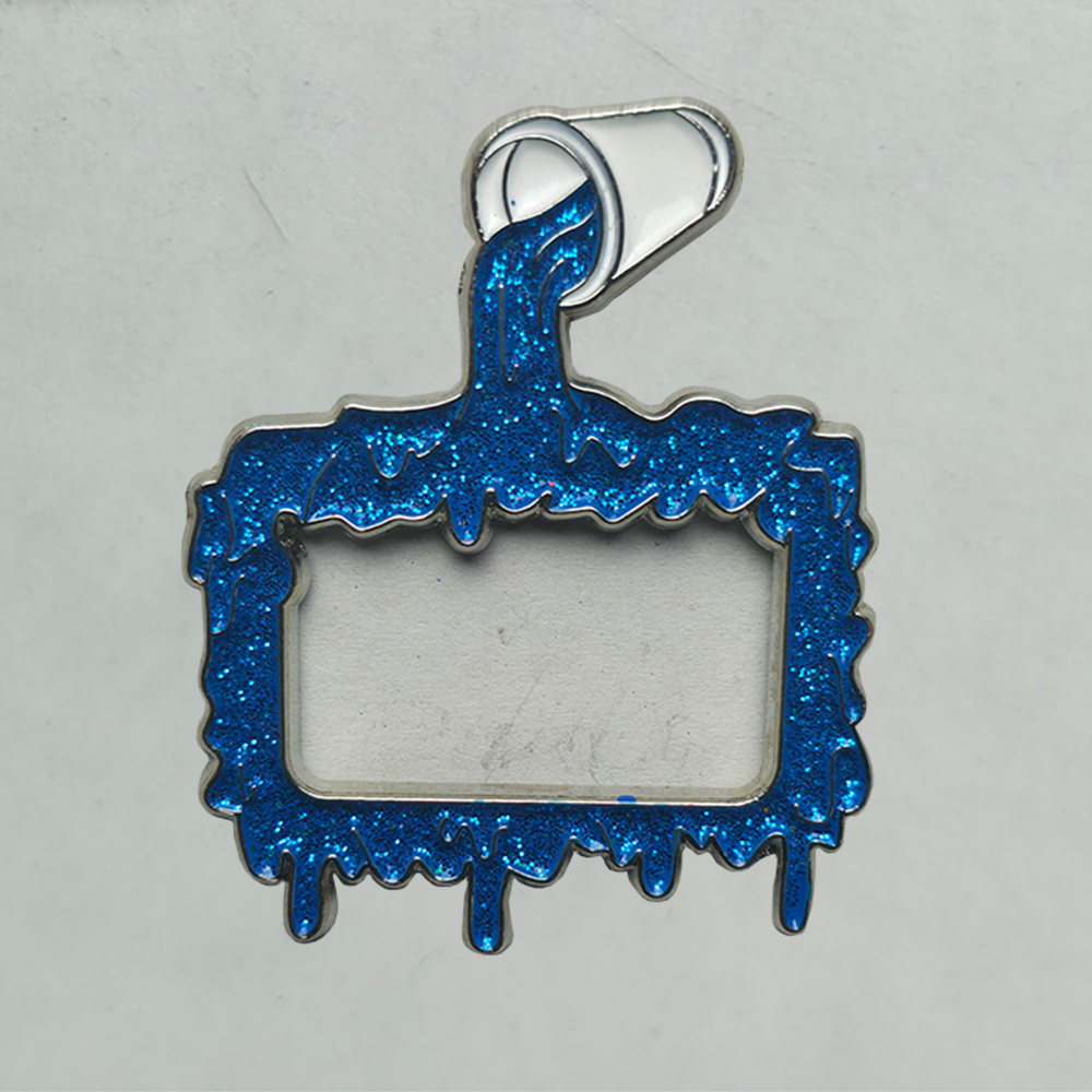 Blue wocky slush hat pin